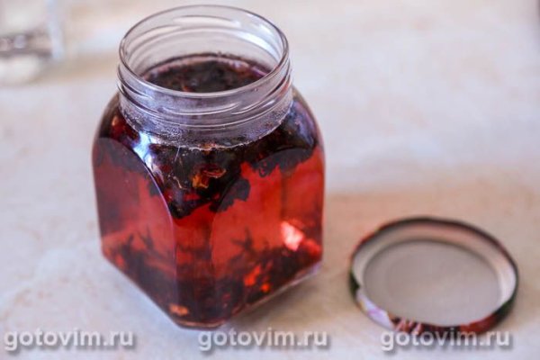 Лимонад из клубники и каркаде