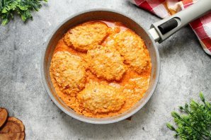 Голубцы ленивые в сметанном соусе