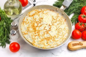 Блины с курицей и сыром