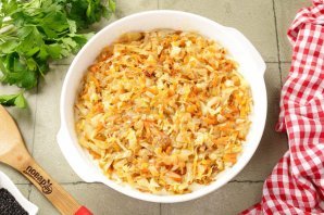 Быстрый пирог с капустой Быстрый пирог с капустой