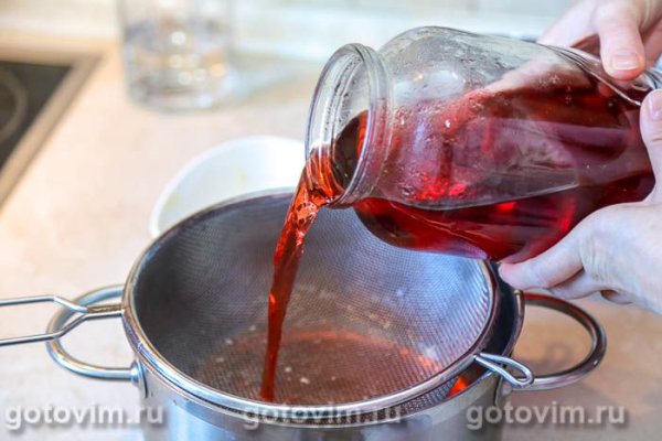 Лимонад из клубники и каркаде