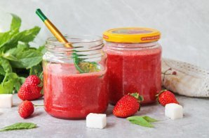 Клубника протертая с сахаром