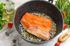 Лосось в сливочном соусе