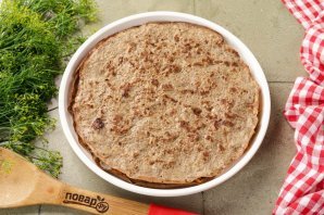 Печеночный торт с морковью