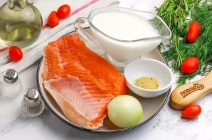 Лосось в сливочном соусе