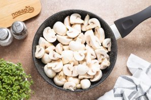 Красная фасоль с грибами