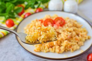 Рис с фаршем в мультиварке