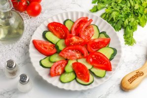 Салат из печени