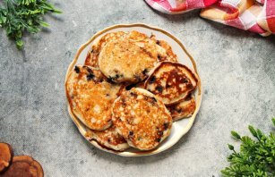 Лимонно-черничные оладьи Лимонно-черничные оладьи