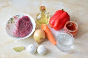 Говядина, тушеная в мультиварке