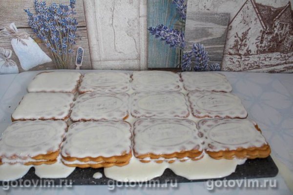 Десерт из печенья без выпечки