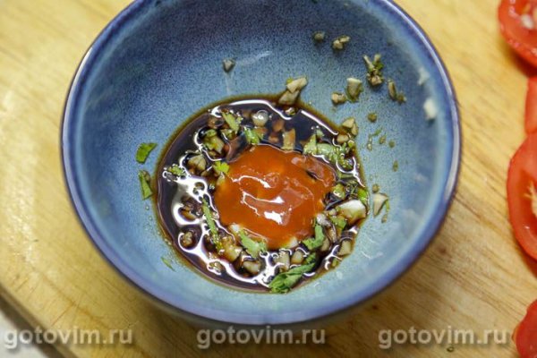 Салат с хрустящими баклажанами