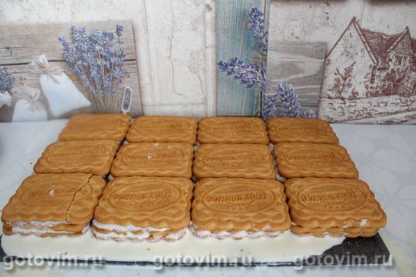 Десерт из печенья без выпечки