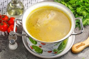 Куриный суп с шампиньонами Куриный суп с шампиньонами