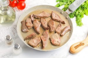 Салат из печени