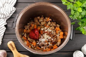 Макароны с мясом в мультиварке Макароны с мясом в мультиварке