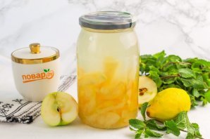 Компот из белого налива на зиму