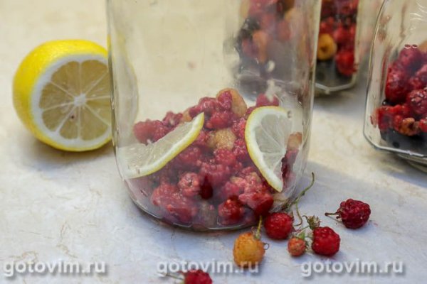 Компот из малины с лимоном на зиму Компот из малины с лимоном на зиму