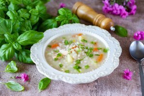 Уха с перловкой