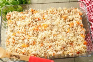 Фарш с рисом в духовке Фарш с рисом в духовке