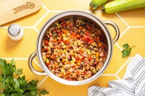 Кабачковая икра с баклажанами