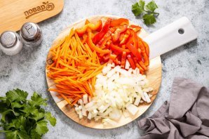 Капуста с перцем на зиму