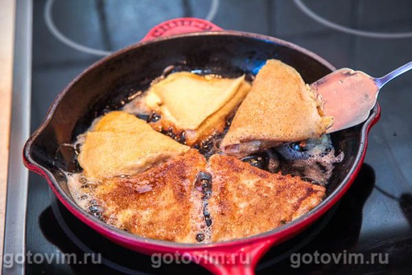 Блины-треугольники с начинкой