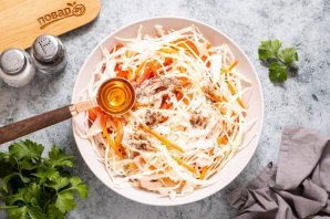 Капуста с перцем на зиму