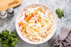 Капуста с перцем на зиму