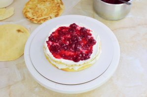 Торт "Молочная девочка" с вишней