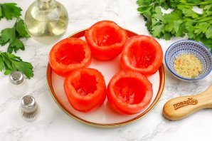 Помидоры, фаршированные фаршем Помидоры, фаршированные фаршем