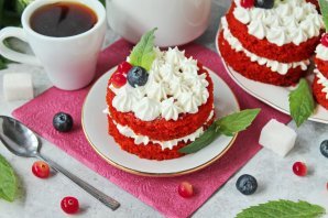 Пирожное "Красный бархат"