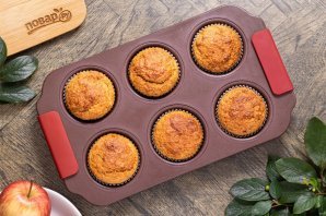 Постные яблочные кексы Постные яблочные кексы