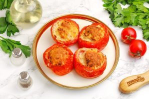 Помидоры, фаршированные фаршем Помидоры, фаршированные фаршем