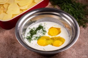 Фарш с картошкой в духовке