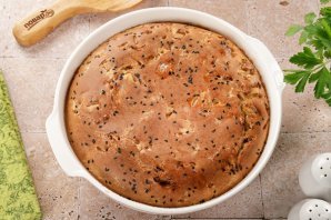 Заливной пирог с капустой Заливной пирог с капустой