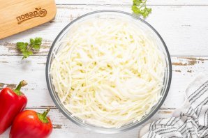 Перец, квашеный с капустой