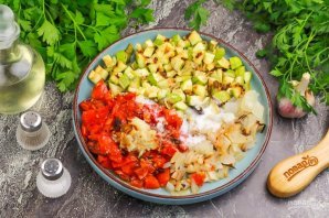 Кабачковая икра в аэрогриле