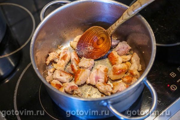 Рис с мясом и свежей кукурузой 