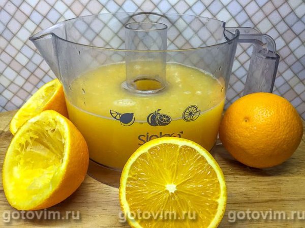 Тыквенный сок с апельсином на зиму