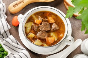 Суп с говядиной и картошкой
