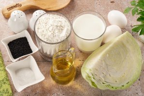 Заливной пирог с капустой Заливной пирог с капустой