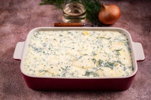 Фарш с картошкой в духовке