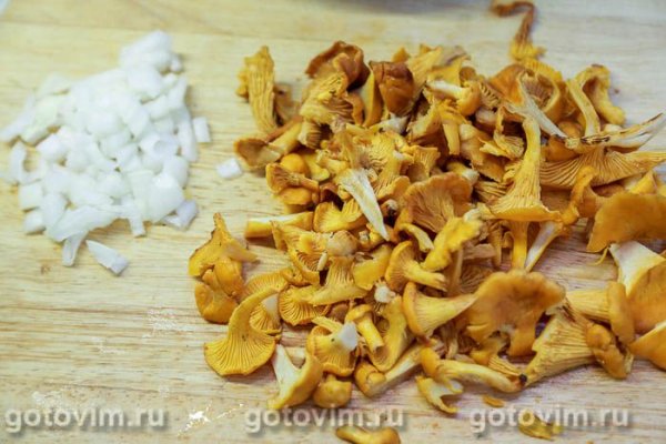 Рулет из свиной рульки с жареными лисичками Рулет из свиной рульки с жареными лисичками