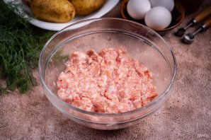 Фарш с картошкой в духовке