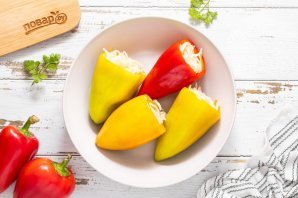 Перец, квашеный с капустой