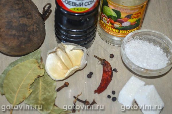 Маринованные перепелиные яйца со свеклой