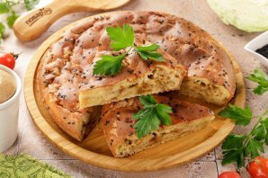 Заливной пирог с капустой Заливной пирог с капустой