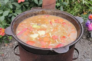 Шурпа на костре Шурпа на костре