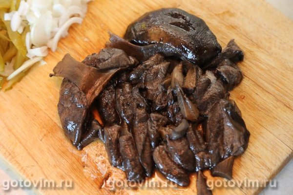 Бефстроганов из говядины с грибами